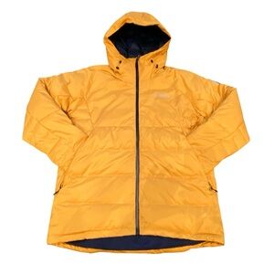 Columbia Men’s Roaring Fork Down Jacket Titanium Omni Tech Size‎ Large Gold NWT